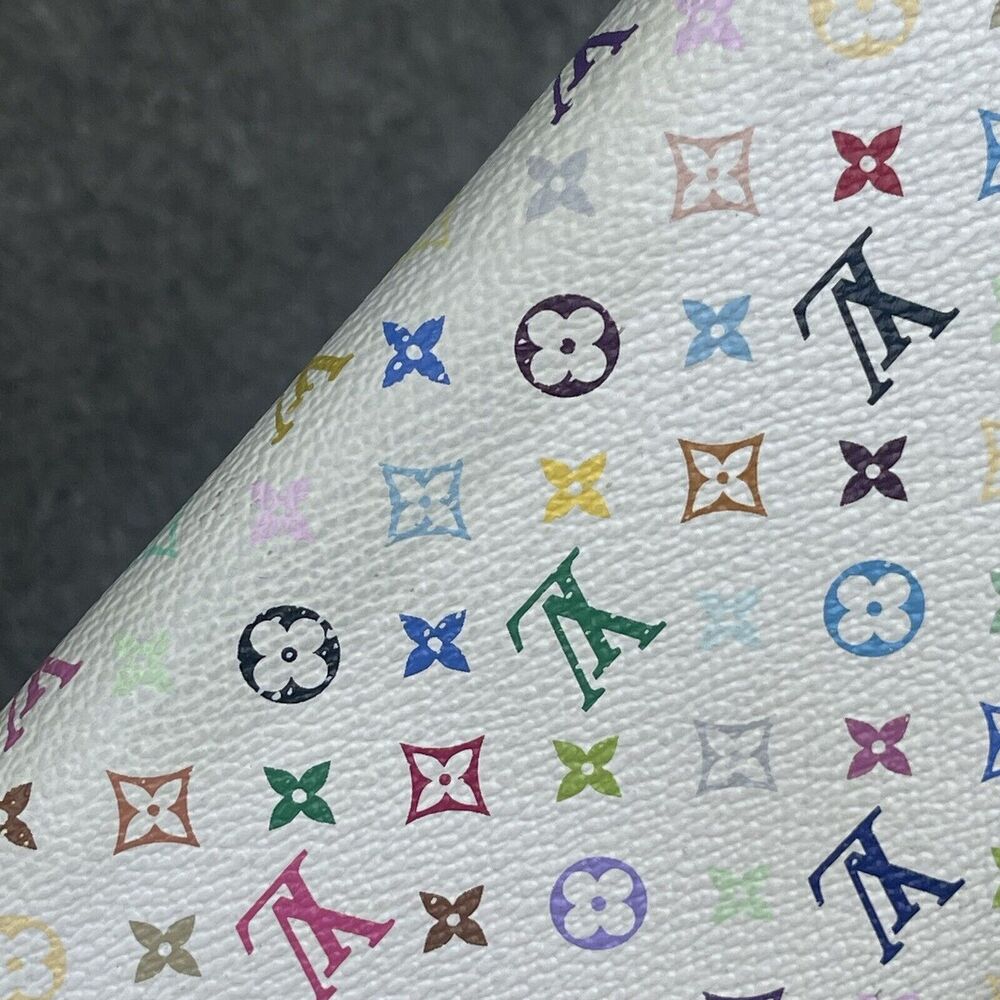 Louis Vuitton White Multicolor Coated Canvas Monogram Zippy Wallet Murakami - Picture 4 of 16